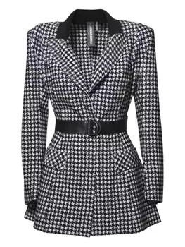 Хлопковый блейзер Norma Kamali, черный