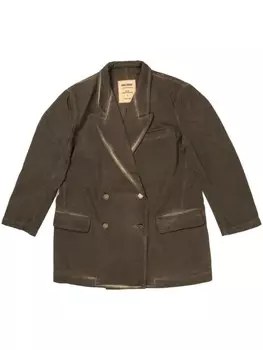 Хлопковый блейзер Uma Wang, зеленый