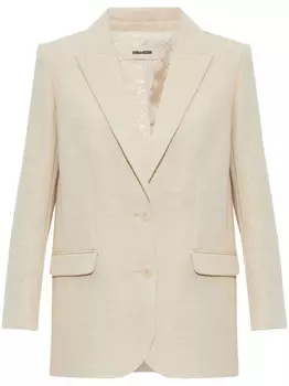 Хлопковый блейзер Zadig&Voltaire, коричневый