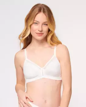Хлопковый бюстгальтер Beauty Triumph без косточек, белый