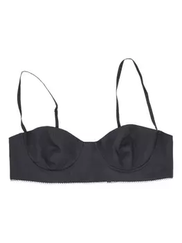 Хлопковый бюстгальтер-бралетт LA ROSE, черный