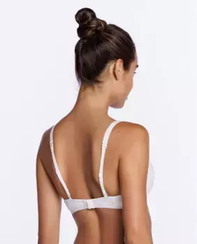 Хлопковый бюстгальтер с треугольными чашками Punto Blanco, белый