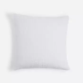 Хлопковый чехол El Corte Ingls с квадратным принтом, белый