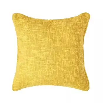Хлопковый чехол на подушку HOMESCAPES Nirvana, желтый, 60 x 60 см