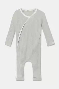 Хлопковый детский комбинезон United Colors of Benetton, серый