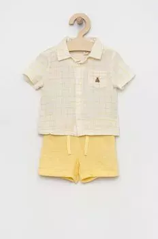 Хлопковый детский комплект GAP, желтый