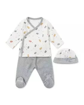 Хлопковый детский комплект с подвесками-мишками Tous, белый