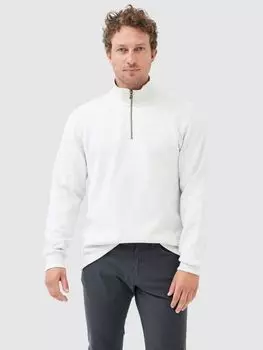 Хлопковый джемпер на молнии Alton Ave с воротником-стойкой Rodd & Gunn, ледяной грей марл