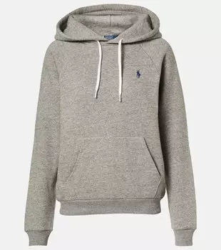 Хлопковый джерси худи Polo Ralph Lauren, Dark Vintage Heather