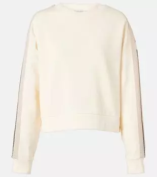 Хлопковый джерси свитшот Moncler, 034 - White