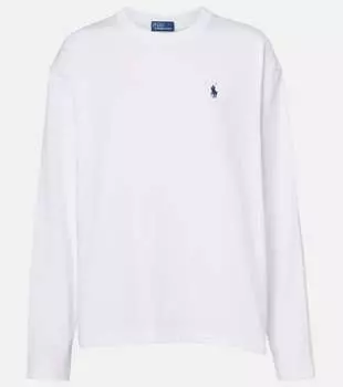 Хлопковый джерси свитшот Polo Ralph Lauren, белый