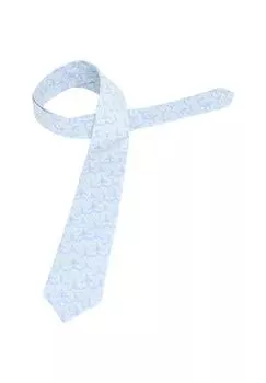 Хлопковый галстук с принтом ETERNA, зеленый