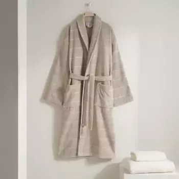 Хлопковый халат 360 гр/м2 Happy Basics El Corte Ingls, бежевый