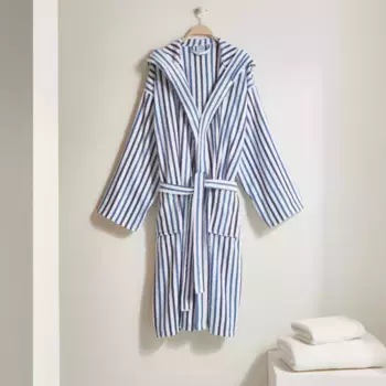 Хлопковый халат 380 гр/м2 Calm Basics El Corte Ingls, синий