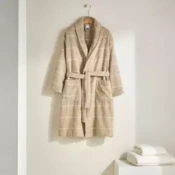 Хлопковый халат 380 гр/м2 Feliz 25 El Corte Ingls, бежевый