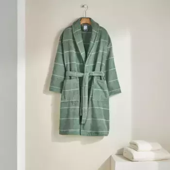 Хлопковый халат 380 гр/м2 Feliz 25 El Corte Ingls, зеленый