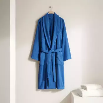 Хлопковый халат 380 гр/м2 Way Basics El Corte Ingls, синий