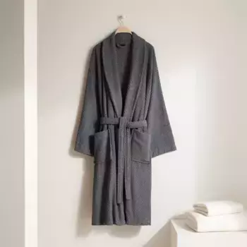 Хлопковый халат 380 гр/м2 Way Basics El Corte Ingls, серый