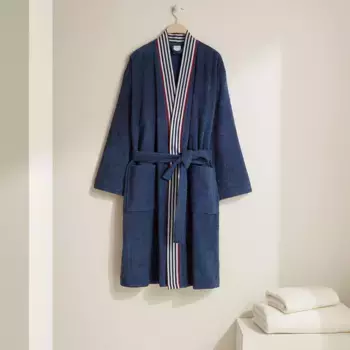Хлопковый халат-кимоно 380 гр/м2 Huga El Corte Ingls, синий