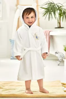 Хлопковый халат Peter Rabbit Jojo Maman Bb, белый