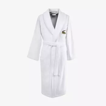 Хлопковый халат Rene Lacoste, цвет blanc