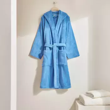Хлопковый халат унисекс 350 г/м2 Basic - El Corte Ingls, синий