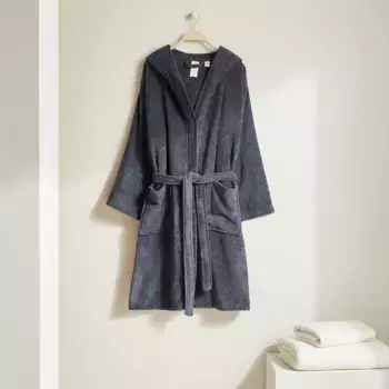 Хлопковый халат унисекс 350 г/м2 Basic - El Corte Ingls, антрацит