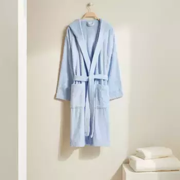 Хлопковый халат унисекс 380 г/м2 Цвета El Corte Ingls, небесно-голубой