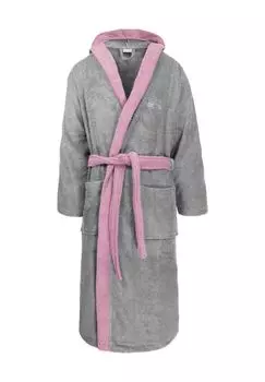 Хлопковый халат унисекс с капюшоном Измит Normani, цвет Grau/rosa