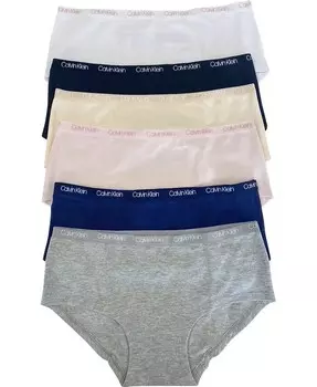 Хлопковый хипстерский комплект для больших девочек, 6 шт Calvin Klein, мультиколор