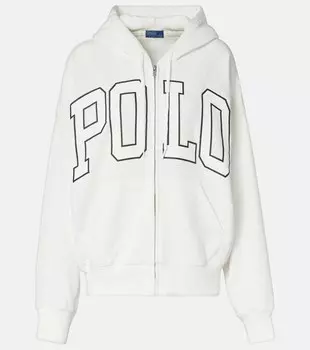 Хлопковый худи с добавками Polo Ralph Lauren, Antique White