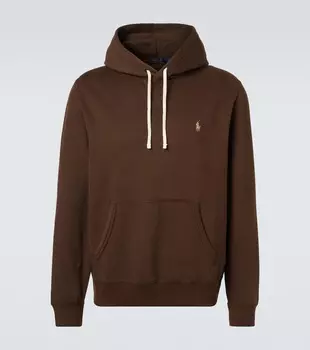Хлопковый худи с добавками Polo Ralph Lauren, Nutmeg Brown