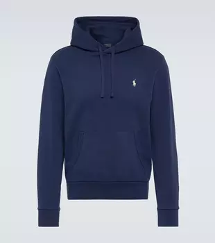 Хлопковый худи с логотипом Polo Ralph Lauren, Cruise Navy