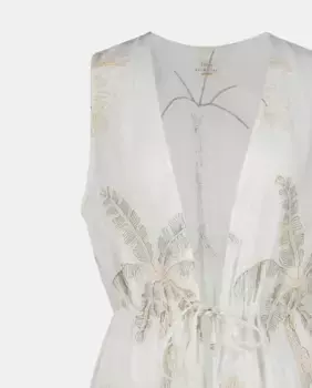 Хлопковый кафтан Azalea Palmacea, бежевый