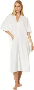Хлопковый кафтан онсэн с фактурной текстурой Natori, белый