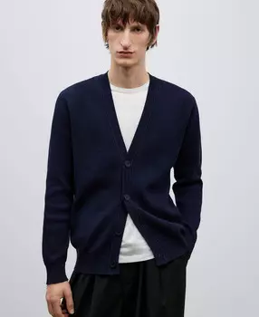 Хлопковый кардиган Adolfo Dominguez, синий