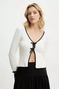 Хлопковый кардиган Answear.Lab, бежевый