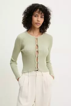 Хлопковый кардиган Answear.Lab, зеленый