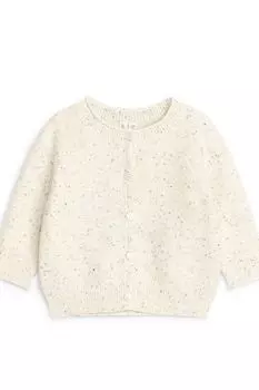 Хлопковый кардиган Arket, белый