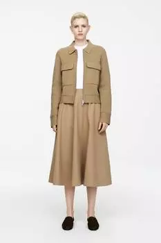 Хлопковый кардиган Arket, бежевый