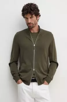 Хлопковый кардиган Armani Exchange, зеленый