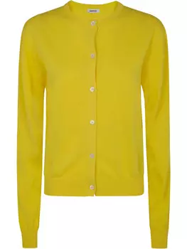 Хлопковый кардиган ASPESI, желтый