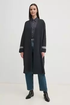 Хлопковый кардиган Barbour, темно-синий