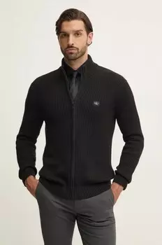 Хлопковый кардиган Calvin Klein Jeans, черный