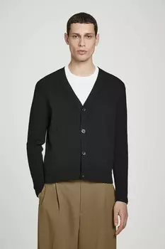 Хлопковый кардиган COS, черный