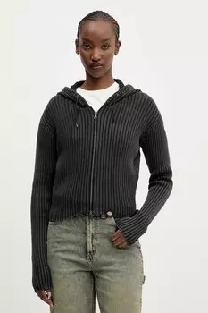 Хлопковый кардиган Dickies, серый