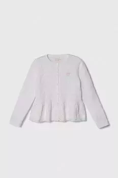 Хлопковый кардиган для мальчика Guess, белый