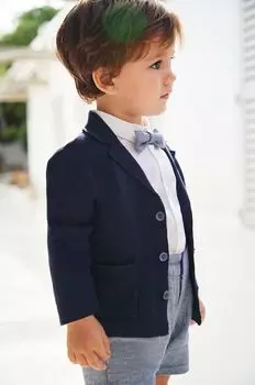 Хлопковый кардиган для малышей Mayoral, темно-синий