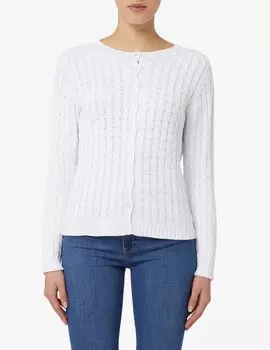 Хлопковый кардиган Elizabeth Ascot, белый