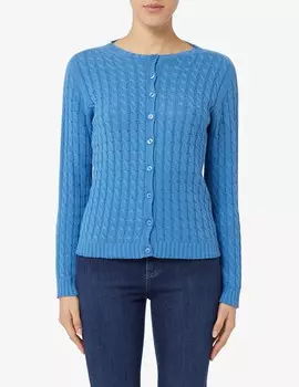 Хлопковый кардиган Elizabeth Ascot, светло-синий